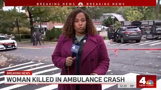 Woman Hurt in Staten Island Crash Dies After Car T-Boned Ambulance | News 4 Now