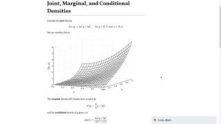 A Quick Look at a Conditional Densities Interactive Notebook