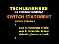 Switch statement in Java