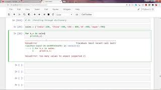 Python 3 Programming Tutorial 8 | Loops | How to iterate over dictionary in python