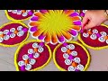 diwali rangoli designs 2024🌼diwali beautiful rangoli🌼deepawali deepam muggulu🌼ranuart