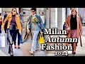 The Charm Of Stylish Milanese Outfit | Discover The Italian Autumn Street Fashion November 2024 🇮🇹