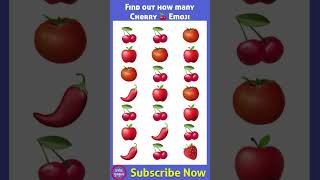 Find Cherry 🍒 || #short #emojis #emojichallenge #fact #emojigame #youtubeshorts