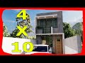 4x10 TWO-Storey House with 2 BEDROOMS Facades of Modern Houses