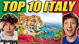 Americans React to Top 10 Places to Visit in Italy!