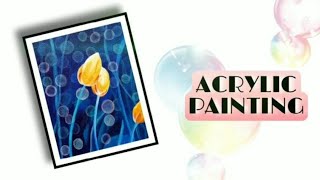 Beutiful Flower Acrylic Painting | Step By Step Painting For Beginners | Kids show #acryliconcanvas