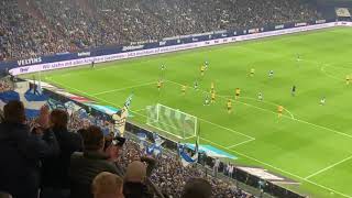 Schalke 04 1:0 Dresden // Tor + Fangesänge