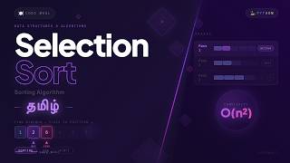 Selection Sort - Sorting Algorithm - Python - Data Structures & Algorithms - Tamil