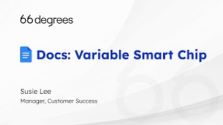 Google Docs: Variable Smart Chips