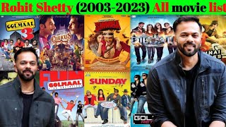 director Rohit Shetty all movie list collection and budget flop and hit movi #bollywood #rohitshetty