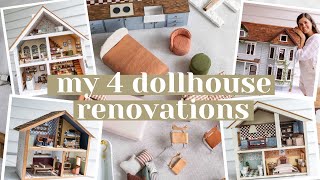 My four dollhouse renovations!