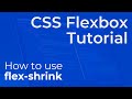 CSS Flex Shrink (flex-shrink) Explained - Beginner Flexbox Tutorial