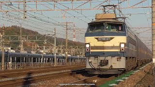 JR貨物　EF66 27号機が牽引するカンガルーライナーこと2059ﾚ貨物列車を撮影（R1.12.10)