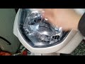 機車大燈拋光效果驚人omg好用【塑膠燈殼氧化處理diy】lamp shell oxidation polishing白同學2代勁戰翻新ep72