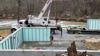 Precast Insulated Wall System Installation Timelapse