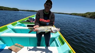 Pesca de  Róbalo para consentir a mi hermana