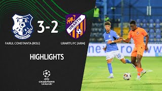 UECL. FCV Farul Constanta - Urartu FC 3-2. Full Highlights
