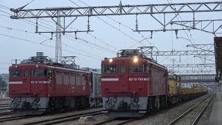 4K画質【ED75-757の起動】東北本線(郡山)2018.4.3