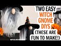 Mini Witch Gnomes / Halloween Witch Gnome / DIY Halloween Gnome / Halloween Gnome Witch Ideas