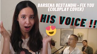 Barsena Bestandhi - Fix You (Coldplay Cover)  REACTION | Reaction Holic