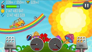 KIDS GAMES ONLINE-Hill Climb RACING multiple CAR RAINBOW ROAD/GAMEPLAY#3