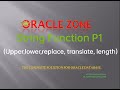 String Function in SQL(Part 1) | Upper,Lower,Length,Replace,Translate | Oracle Database for Beginner