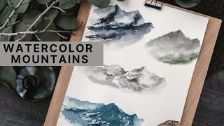 PAINT MOUNTAINS LIKE A PRO USING THIS EASY WATERCOLOR TECHNIQUE