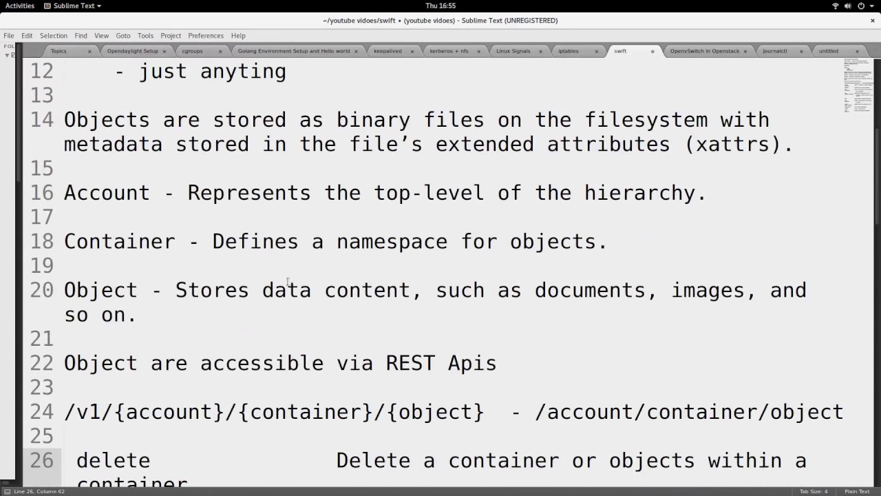 Basics Of Openstack Swift Object Storage Youtube