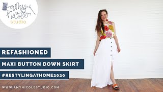 Restyling at Home 2020 Maxi Dress Refashion