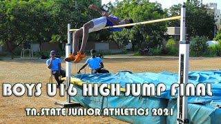 High Jump Final Boys U16 34th Tamilnadu State Junior Athletics Championships 2021