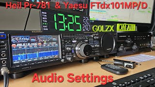 Heil PR781 and Yaesu FTDX101mp audio settings