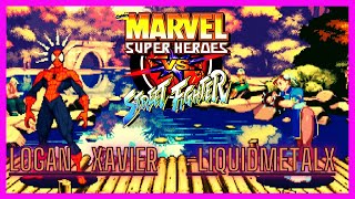 Marvel vs Street Fighter - ▶ Logan_Xavier 🇧🇷 VS -LiquidMetalX 🇺🇸 - 🥇High level Players🥇 -  [FT10]