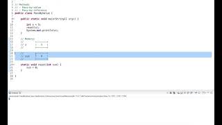 Java Tutorial: Pass by value