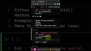 string methods capitalize casefold lower in python tamil #python #shorts