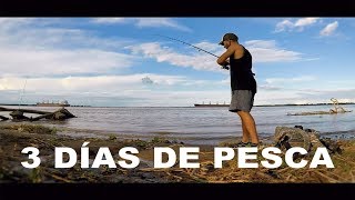 DÍAS DE PESCA, PESCANDO EN LA COSTA, VILLA GOBERNADOR GÁLVEZ, PESCA URBANA / Street Fishing