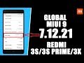 REDMI 3S/3S PRIME/3X OFFICIAL MIUI 9 7.12.21 UPDATE 2018