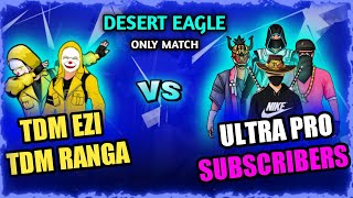 TDM RANGA /TDM EZI vs PRO SQUAD 😍 / DESERT EAGLE ONLY CUSTOM / අම්මෝ යකෝ එක 😮