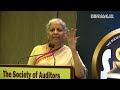 ஆடிட்டர்களுக்கு மத்திய அமைச்சர் நிர்மலா அட்வைஸ் union minister nirmala sitaraman speech