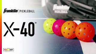 Outdoor Pickleballs - X-40 Pickleball Balls- USA Pickleball (USAPA) Approved - Official US Open Ball