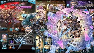 [グラブル] ベルゼバブHL ソロ水 リロ無し ハウンドドッグ+ カトル 6*  / Beelzebub HL Solo Water No Reload