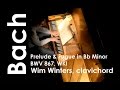 J.S.Bach :: Prelude & Fugue in Bb Minor, BWV 867 (WK I) :: Wim Winters, clavichord