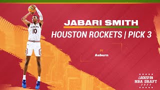 Jabari Smith REACTION, Selected #3 by the Houston Rockets in 2022 NBA Draft