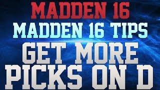 MADDEN 16 TIPS!!! - HOW TO GET MORE INTERCEPTIONS!!! - INTERCEPTION USER TUTORIAL!!!