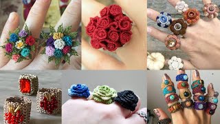 Attractively beautiful 😍 crochet rings latest designs handmade granny square rings pattern