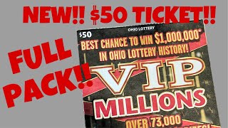 💥NEW!! $50 VIP MILLIONS!!💥 $1500 FULL BOOK!!💥 OHIO LOTTERY SCRATCH OFFS!!💥