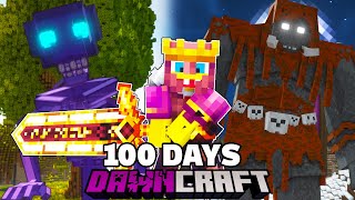 I Survived 100 Days in DAWNCRAFT in Minecraft Hardcore