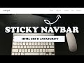 Sticky Navigation Bar On Scroll Using Vanilla Javascript