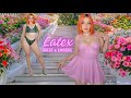 Alexis tries LATEX DRESS 💖 & LINGERIE (feat. Elin Harness)