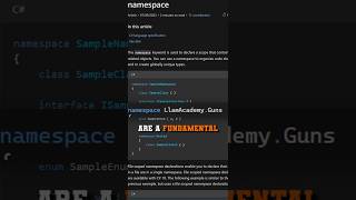 Namespaces in C# by Unity Example | Beginner Unity Tutorial #shorts