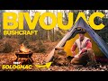 Je dors SEUL en forêt dans un TIPI (camp bushcraft, soupe à l'oignon, solognac )